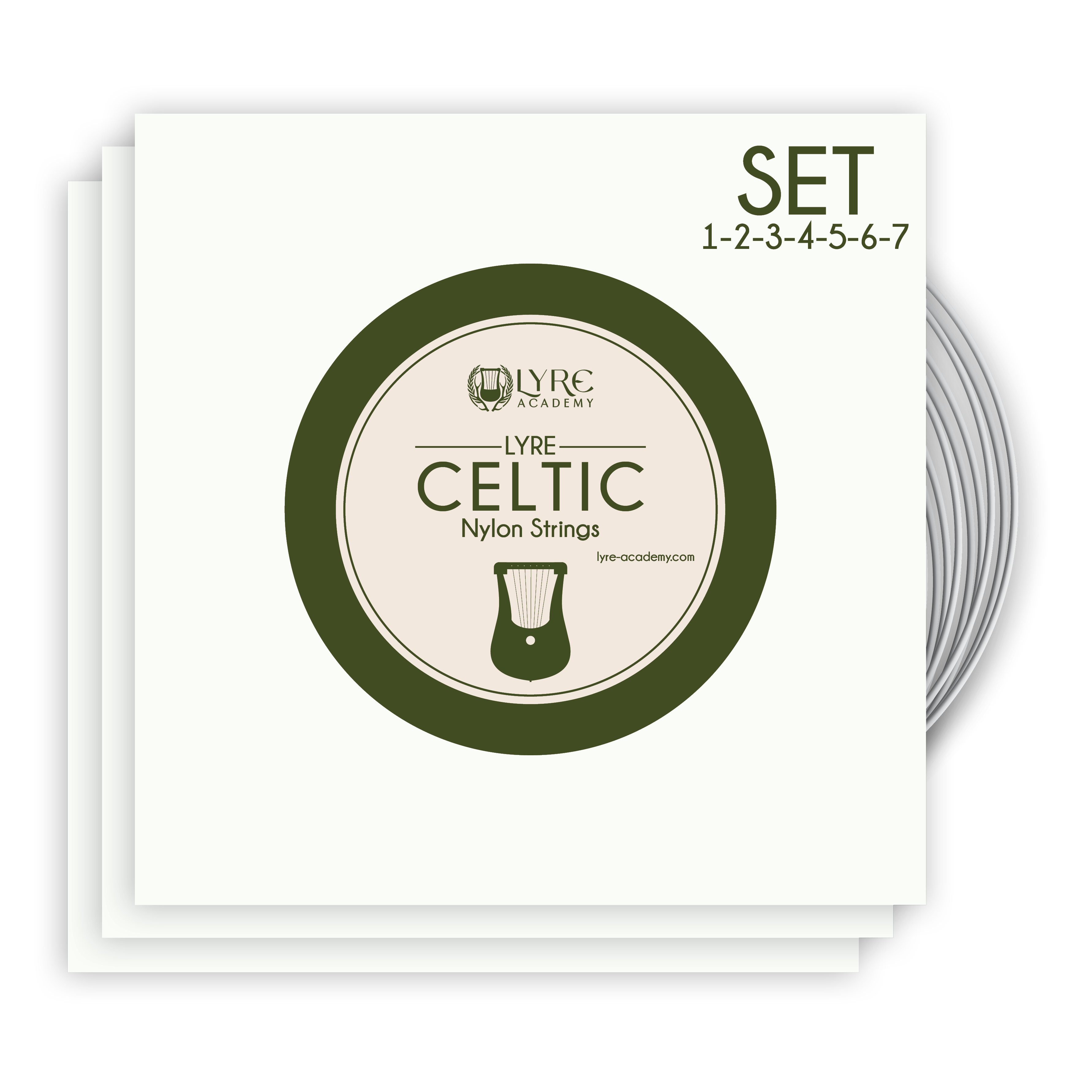 SET complet – Cordes en nylon - Lyre Celtique