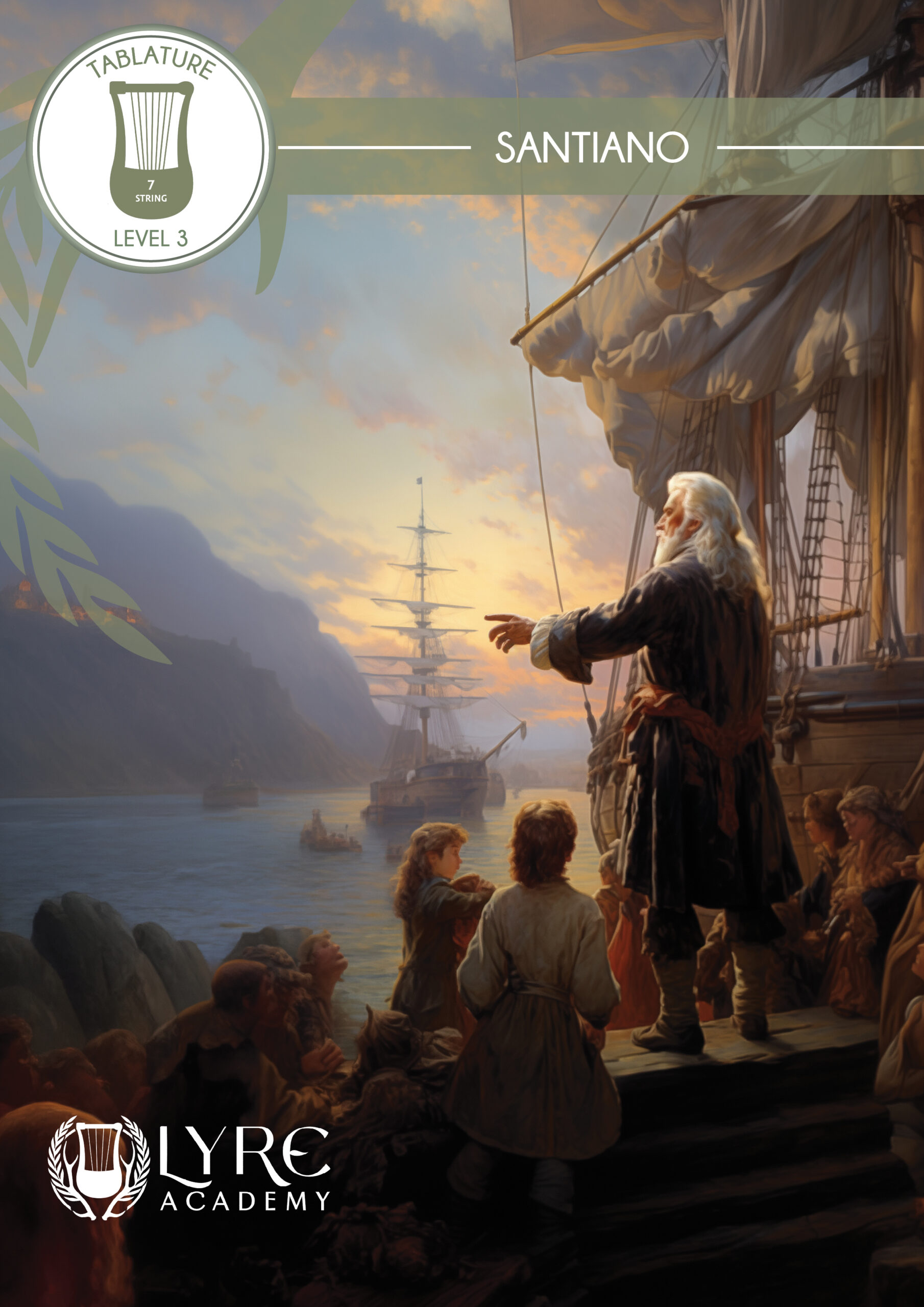 Tablature for 7-string Lyre- Santiano Tablature for 7-string Lyre- Santiano